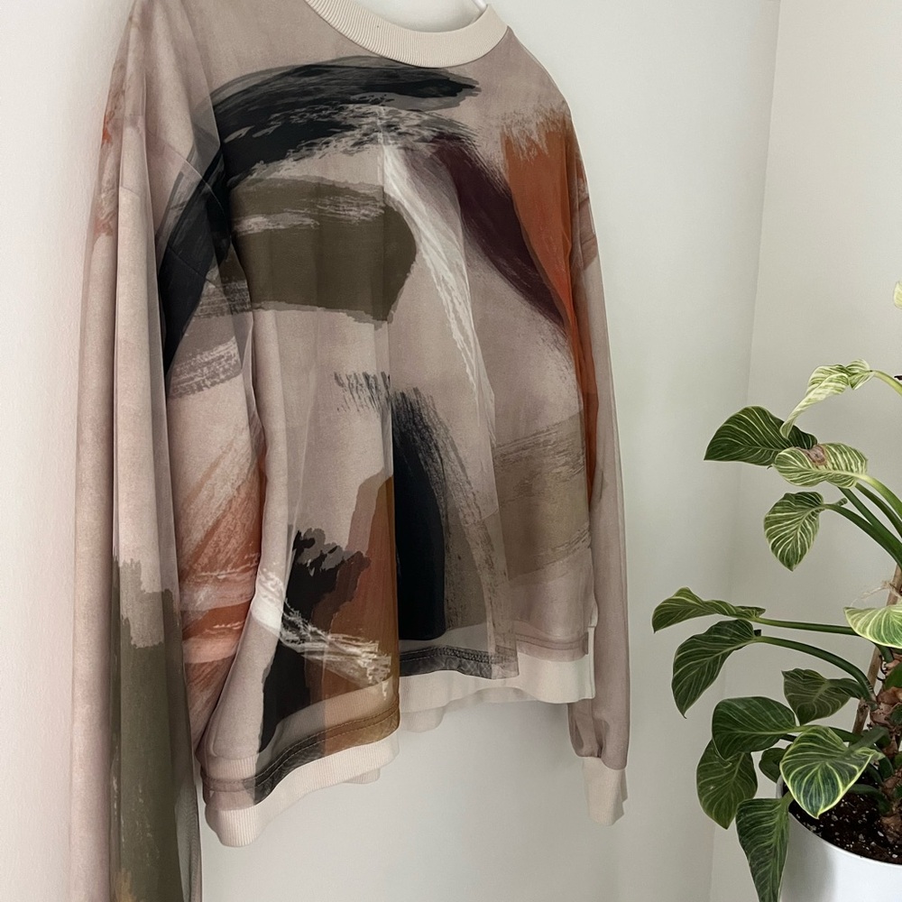 Thrifted In Japan! Ameri Abstract Print Women's T… - image 2